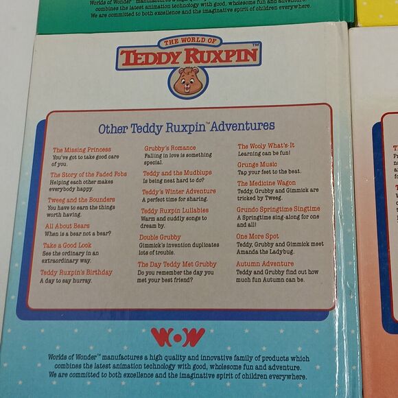 Teddy Ruxpin Lot of 4 1980's BOOKS ONLY No Tapes Lullabies Bears Children Books - Picture 12 of 12